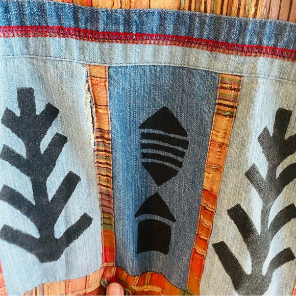 PARSLEY & SAGE Vintage Fall Patchwork Button Down Jacket - Picture 4 of 9